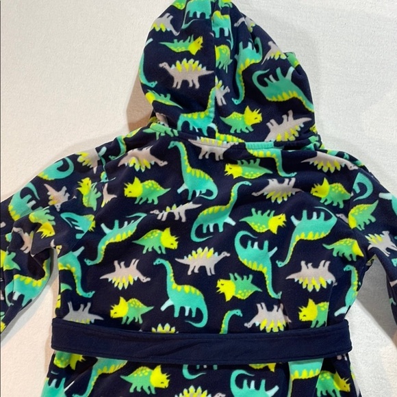 Carter's Blue and Green Dinosaur Pajama Robe EUC - Picture 10 of 12